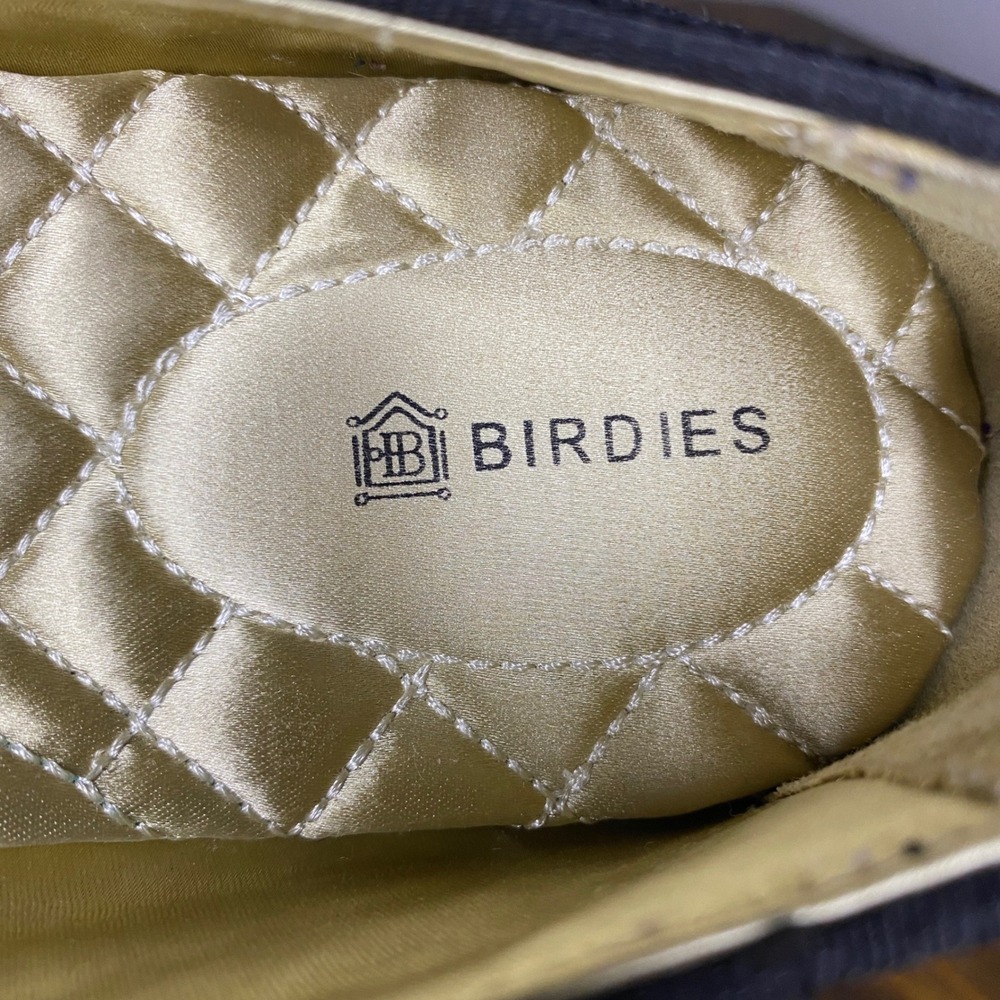 Birdies The Starling Black Velvet Smoking Slipper Loafers‎ Flats Womens 8 - Picture 2 of 13